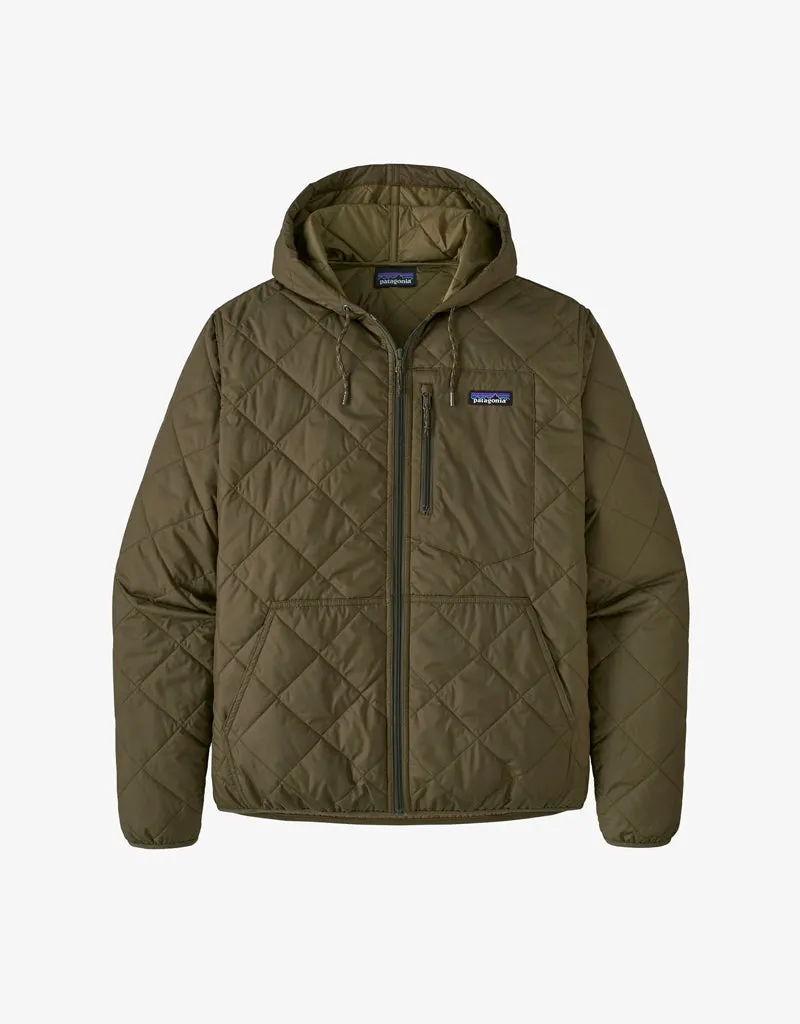 Men's Diamond Quilted Bomber Hoody