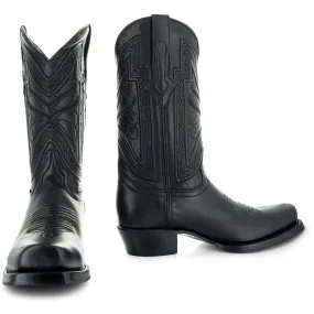 Men's Square Toe Boot Black (H50029)