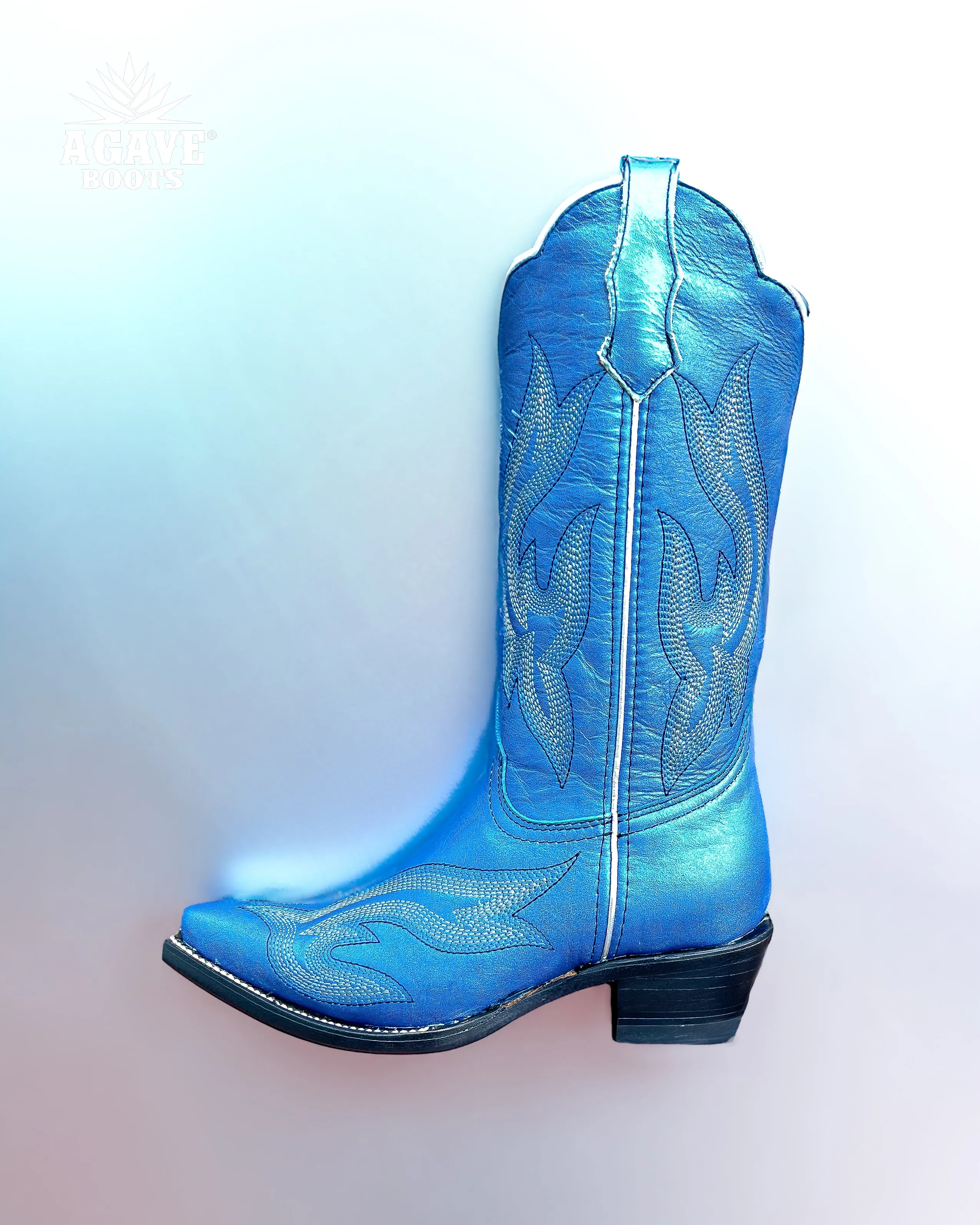 METALLIC BLUE | WOMEN COWBOY BOOTS