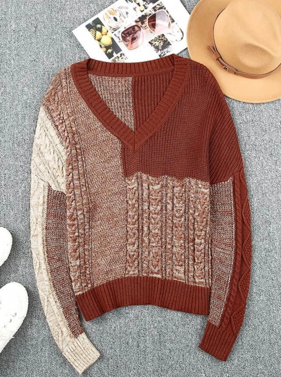 Multi Brown Sweater