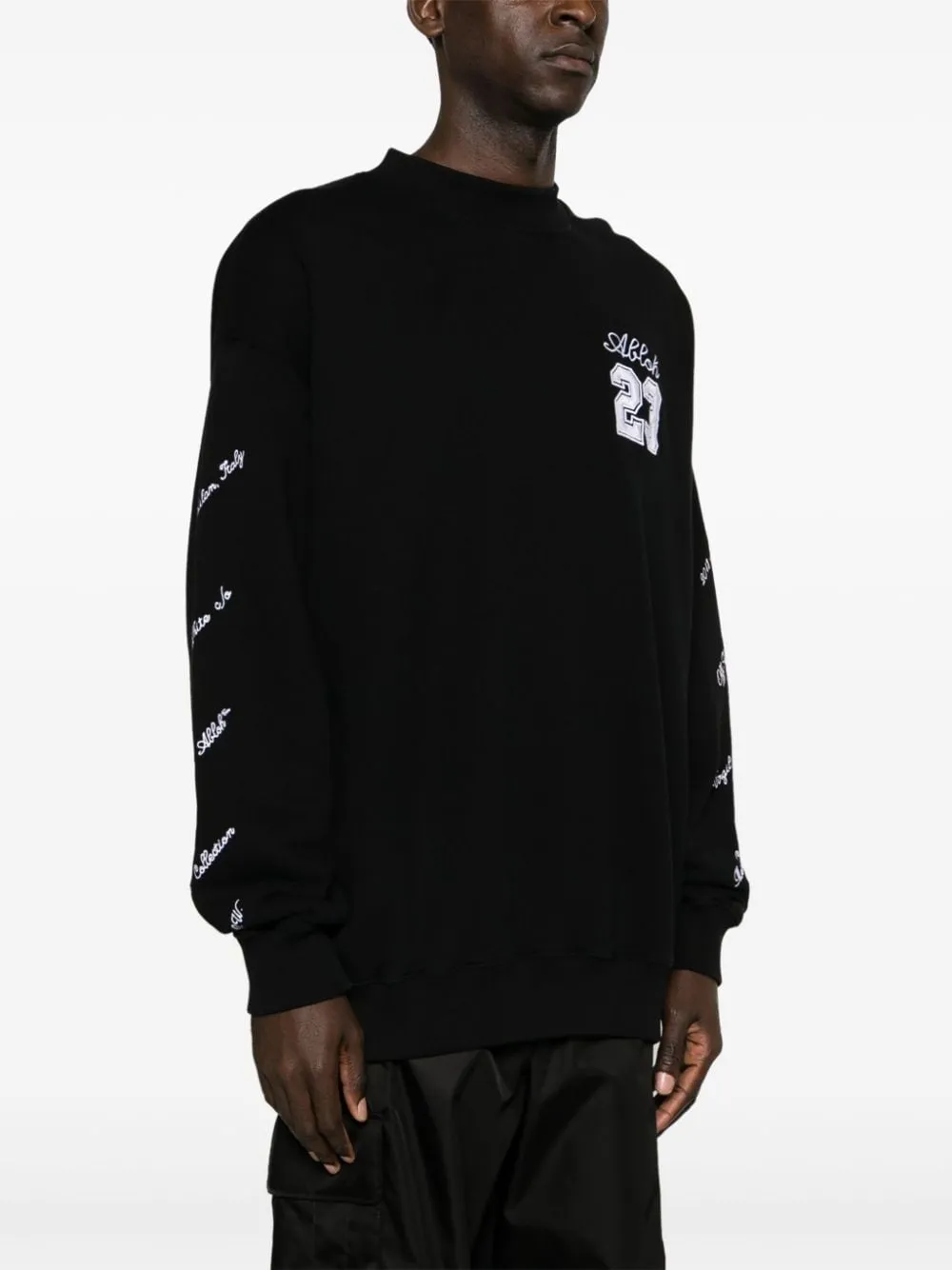 OFF-WHITE Fashionably Sleek 24SS Black Men's Sweater