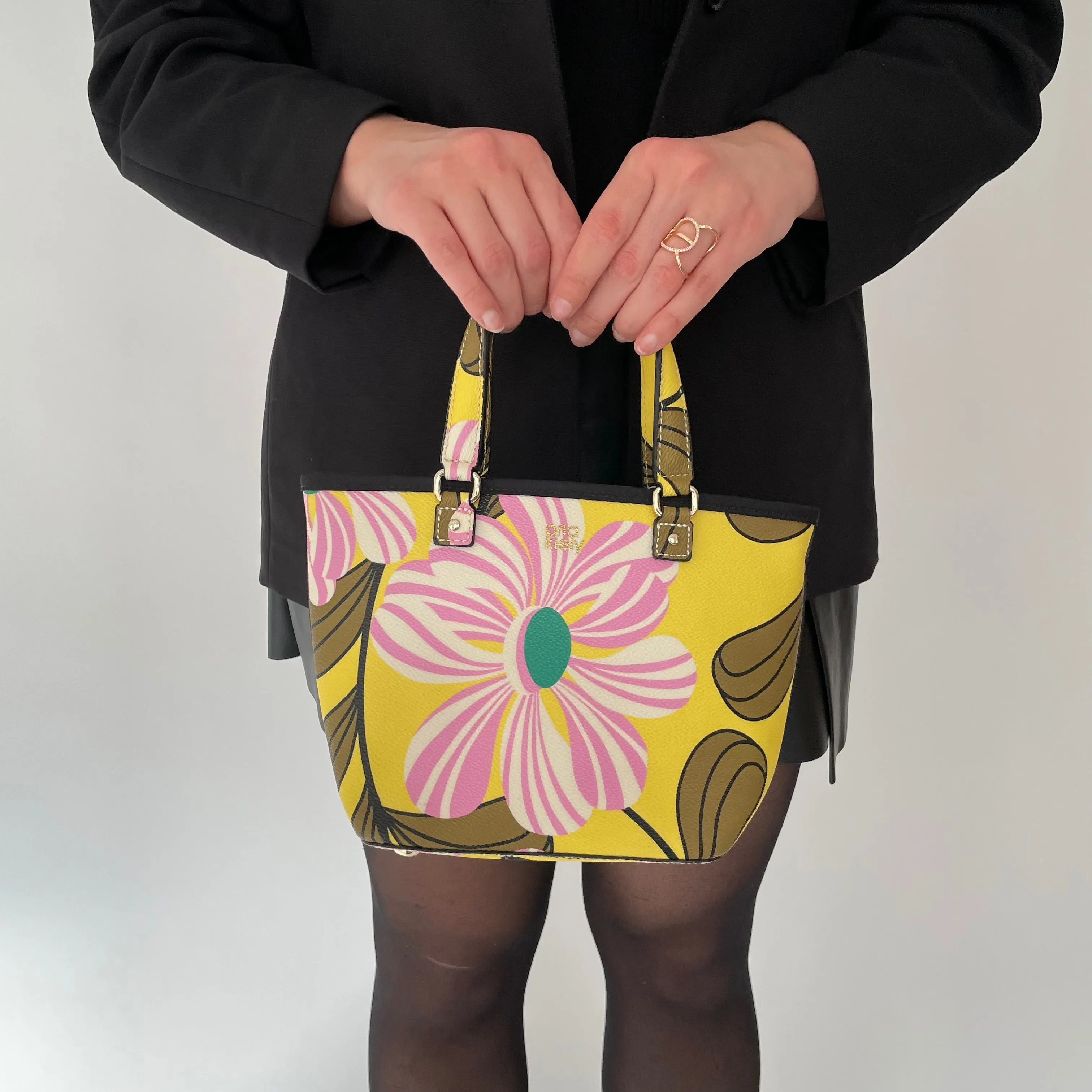 Orla Kiely Less Is More Lemon Small Bag