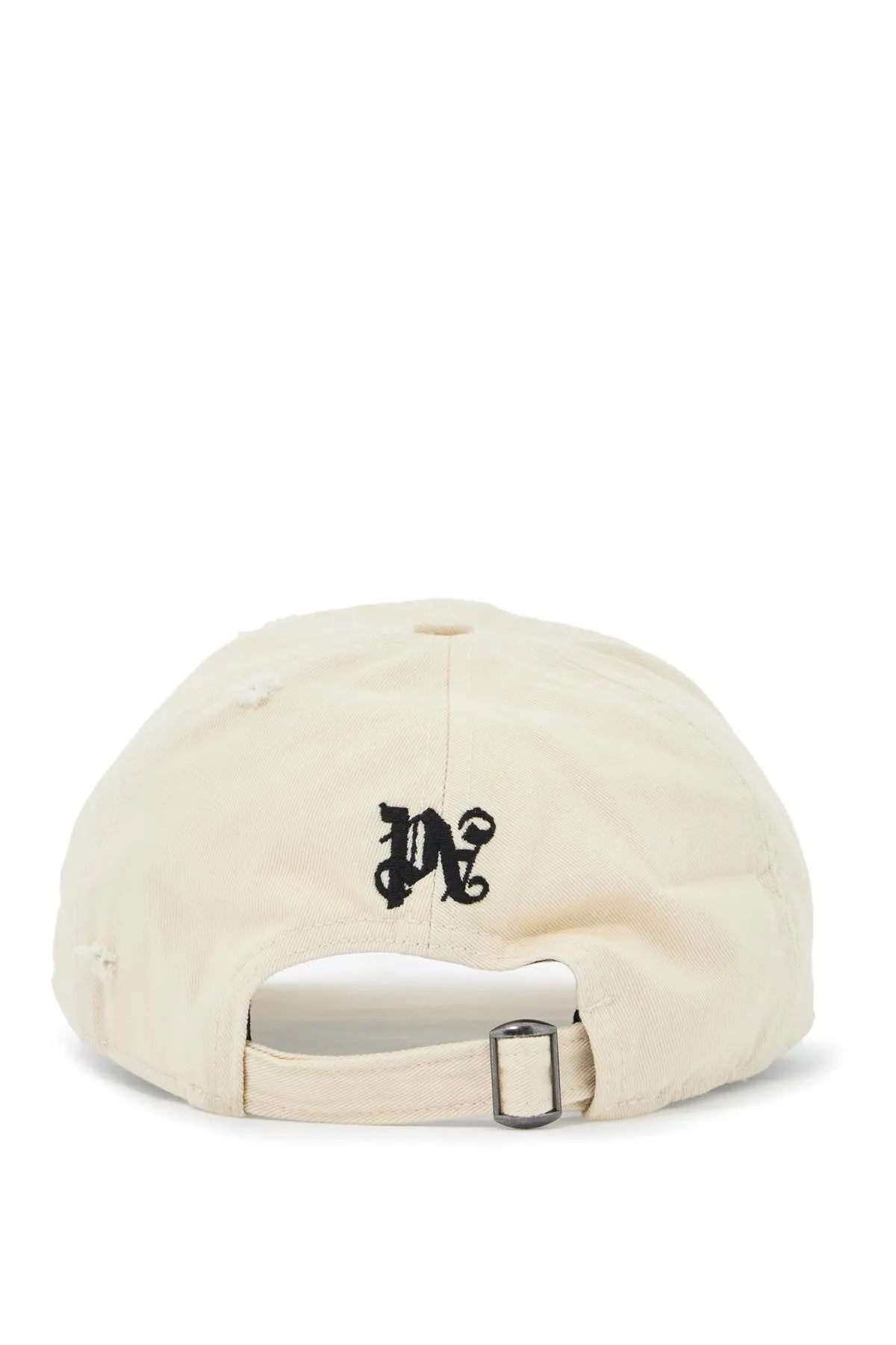 Palm Angels Distressed Baseball Cap With Logo   Neutral