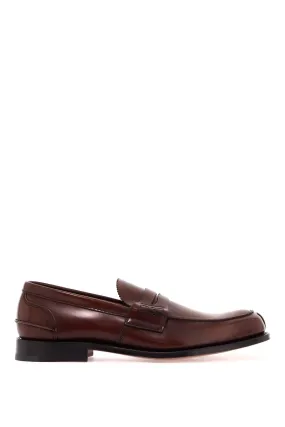 pembrey glossy leather loafers EDB003 9LG TABAC