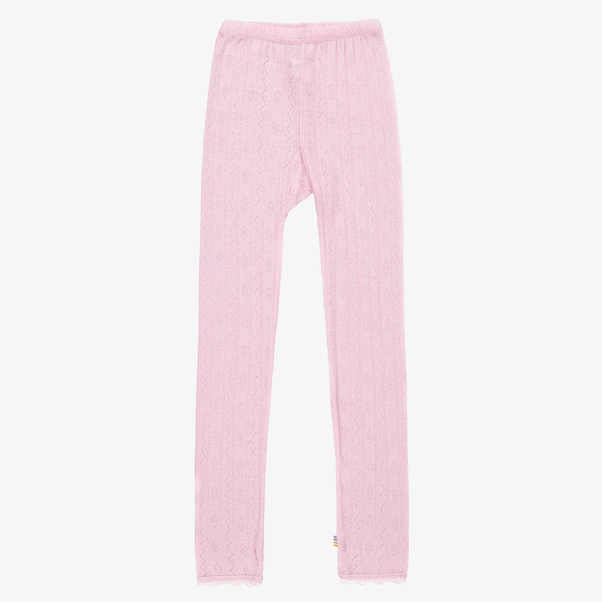 Pink Wool & Silk Leggings