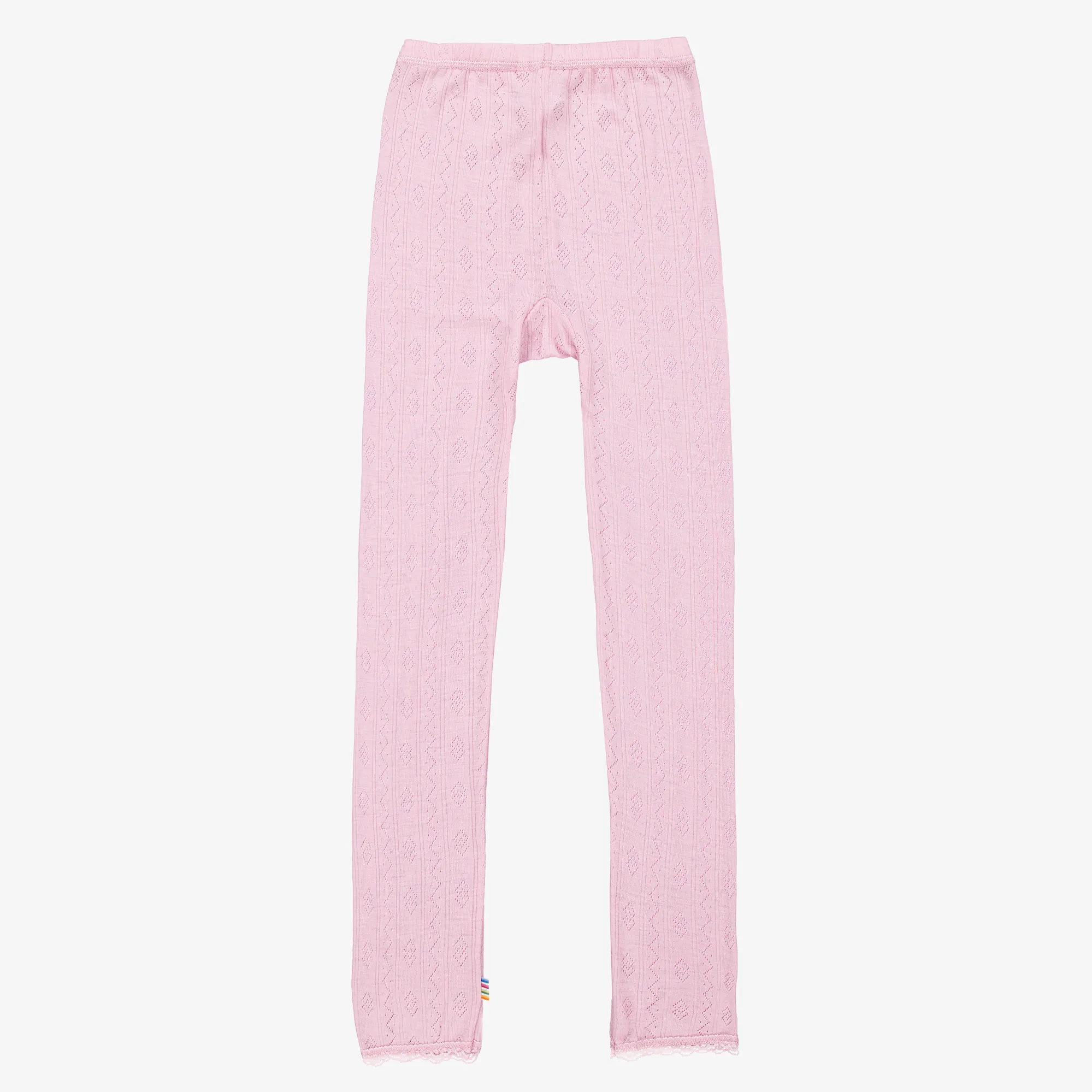 Pink Wool & Silk Leggings