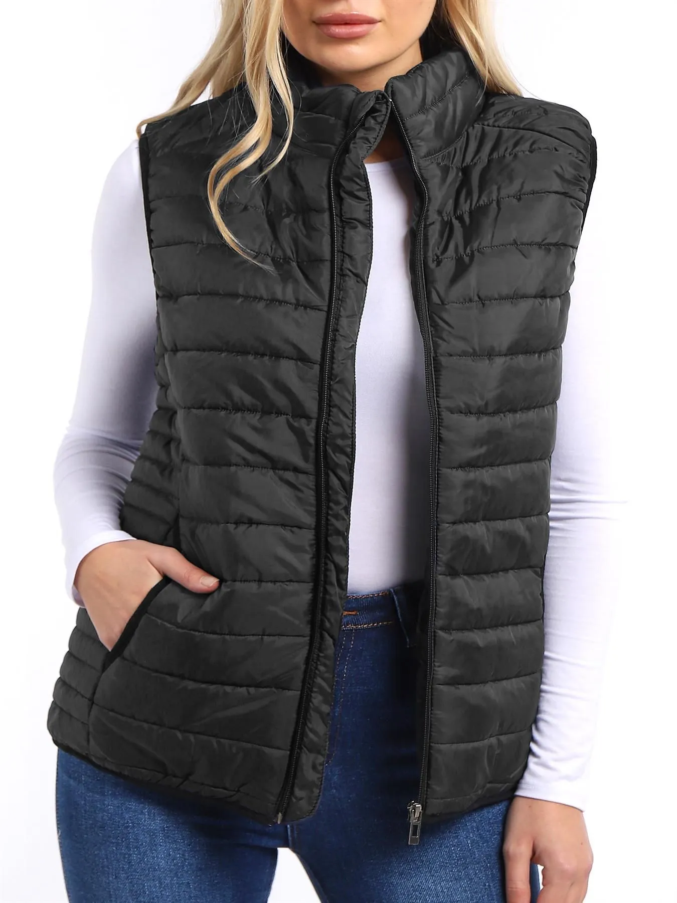 Plus Size Gilet Bodywarmer Jacket, UK Sizes 18 to 26