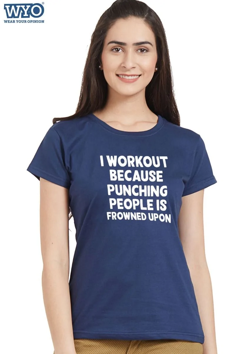 Punching People Women Tshirt