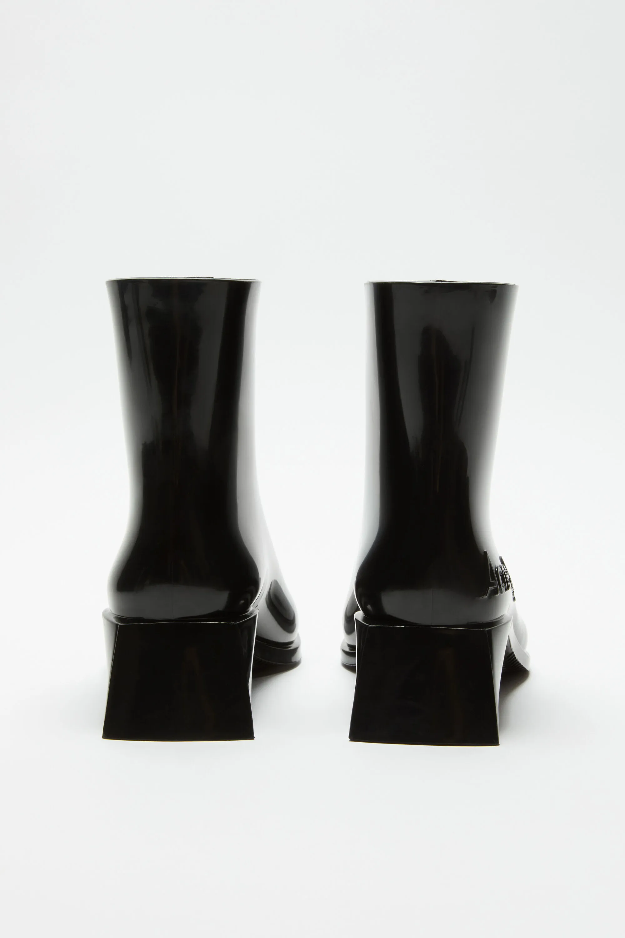 Rubber ankle boots