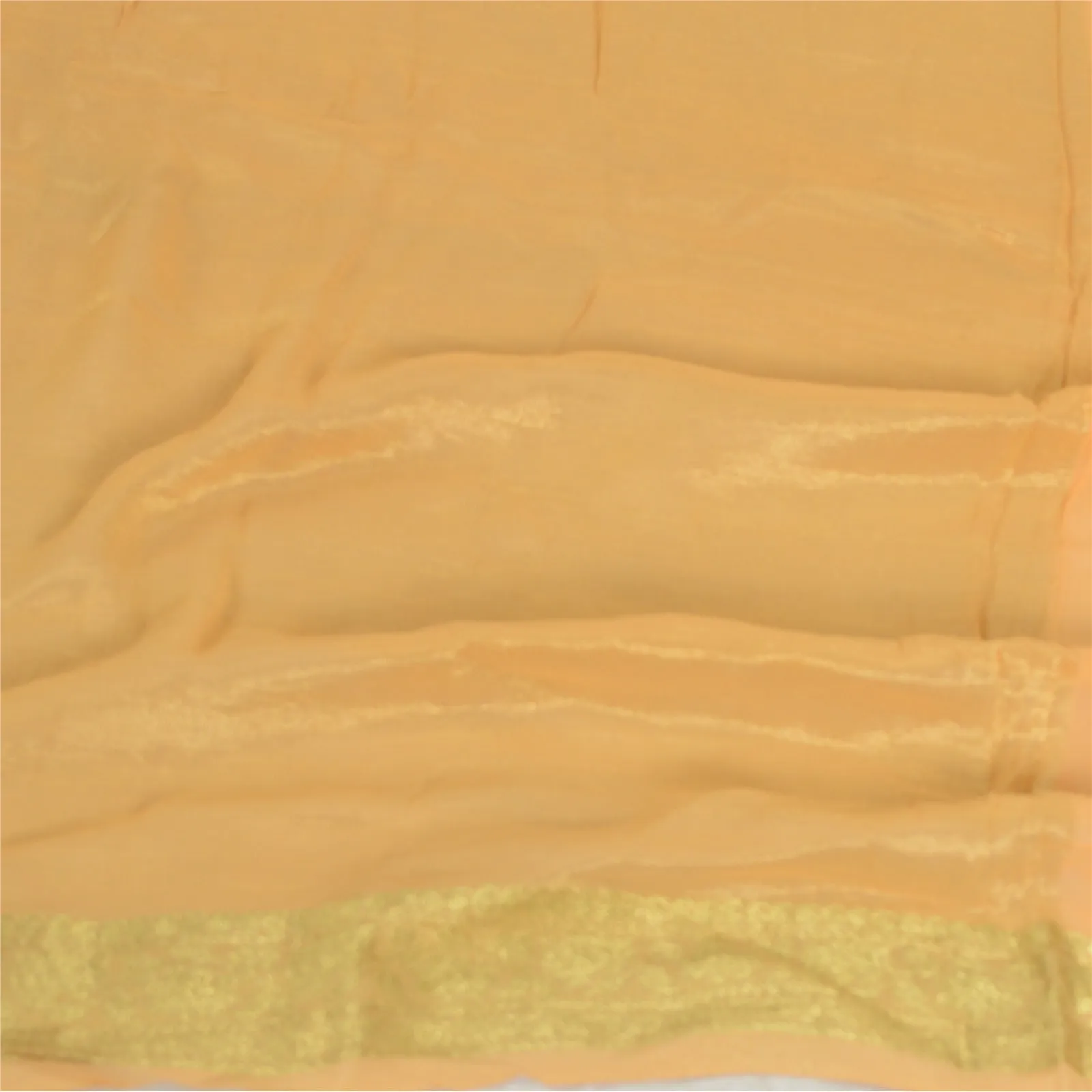 Sanskriti Vintage Long Peach Dupatta/Stole Blend Georgette Woven Wrap Scarves