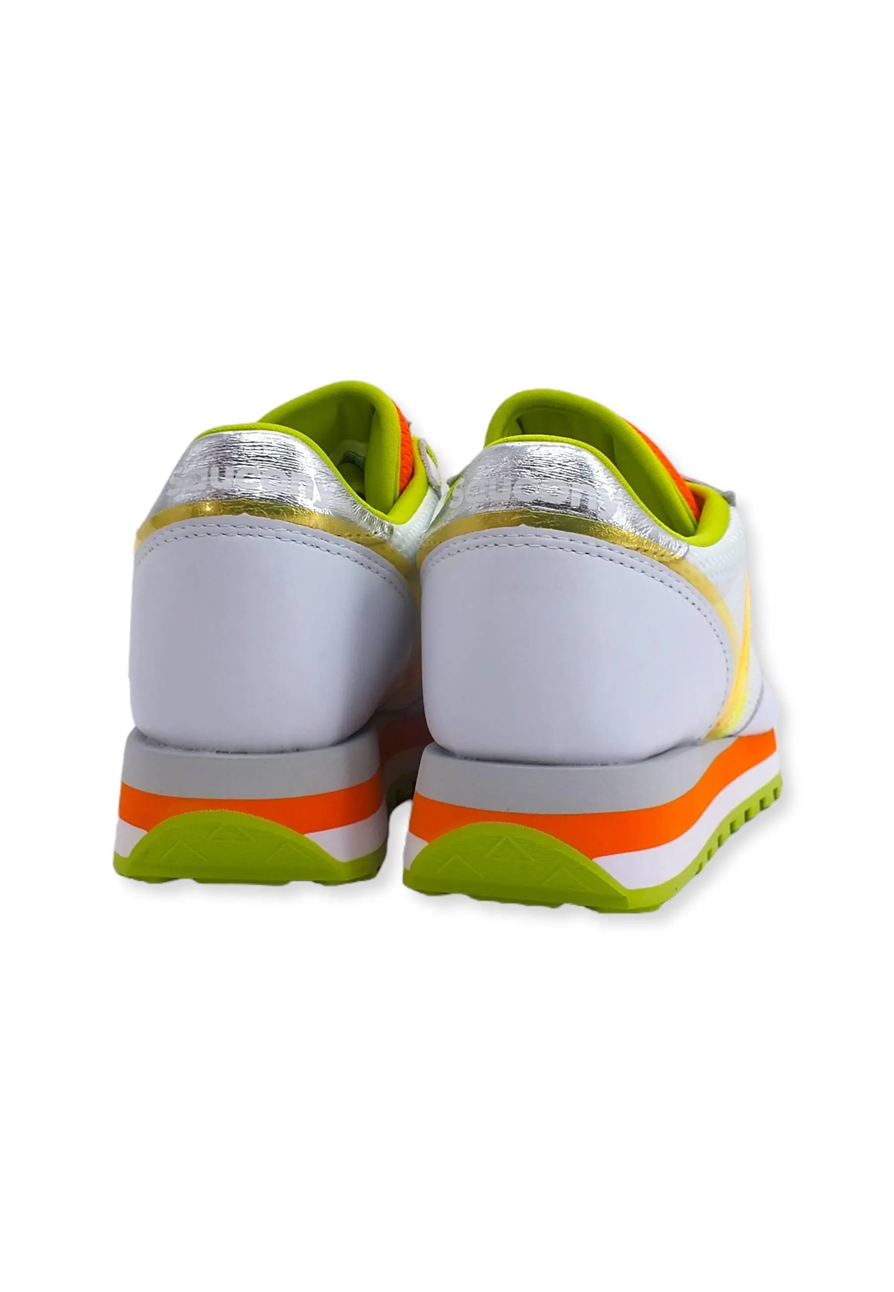 SAUCONY Jazz Triple Sneaker Donna White Orange S60645-1