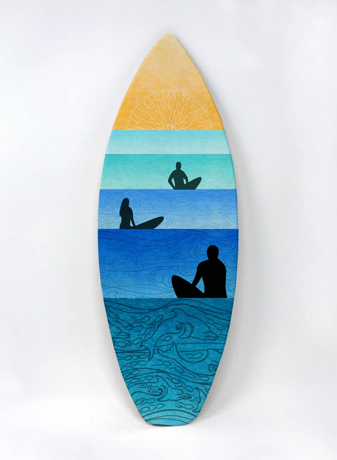 Serenity Surfboard Wall Art