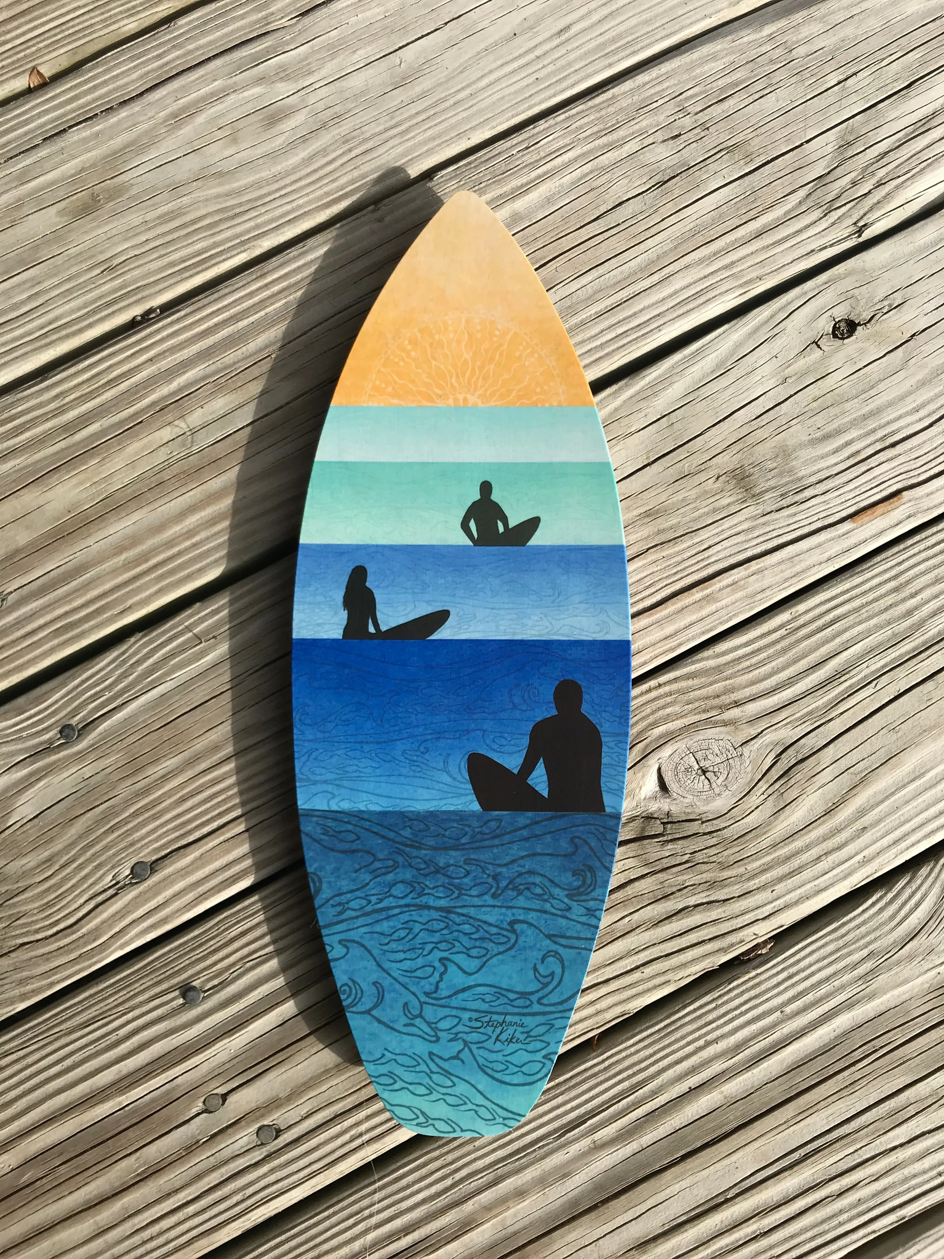 Serenity Surfboard Wall Art