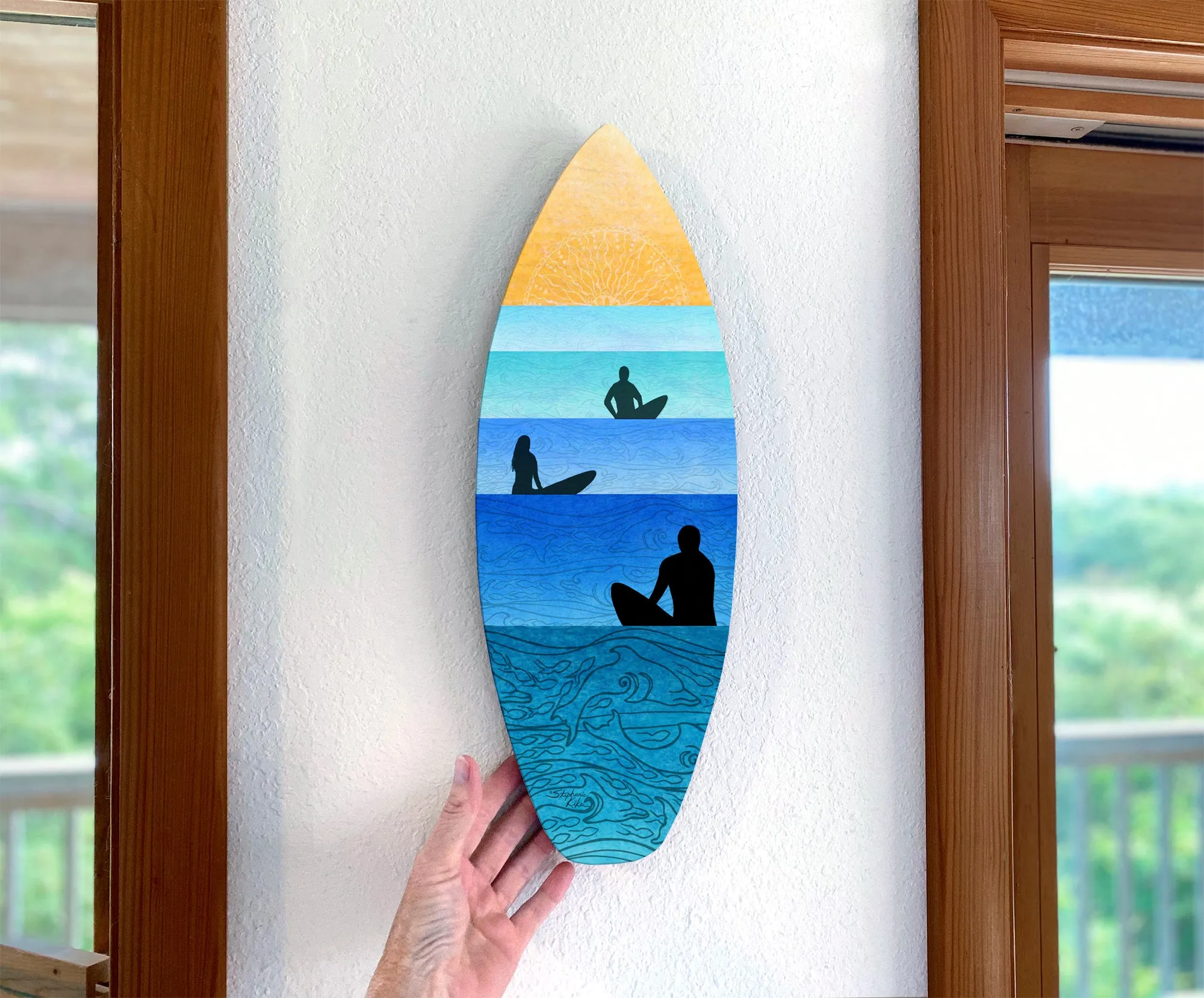 Serenity Surfboard Wall Art