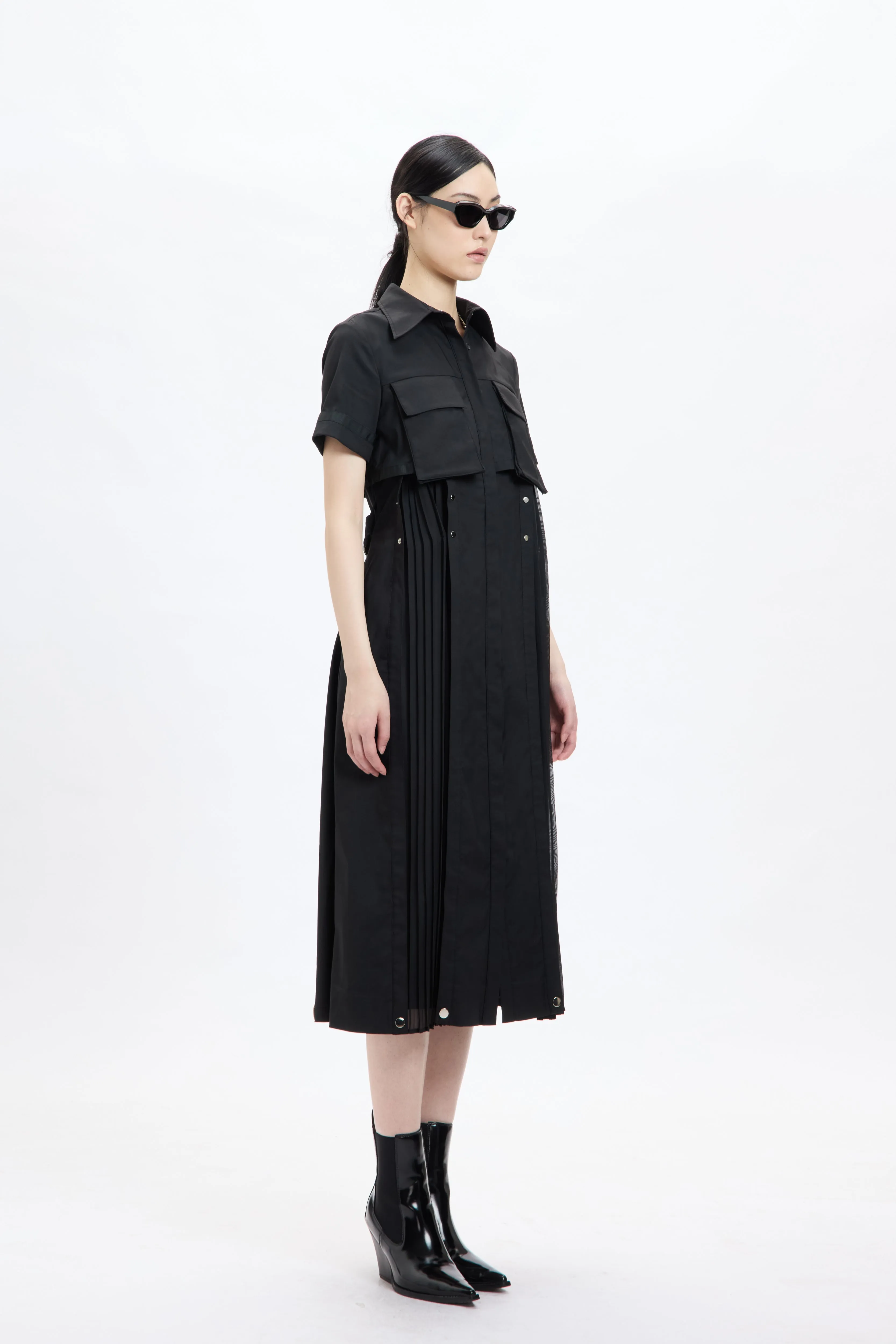 Signature Hidden Pleating Dress