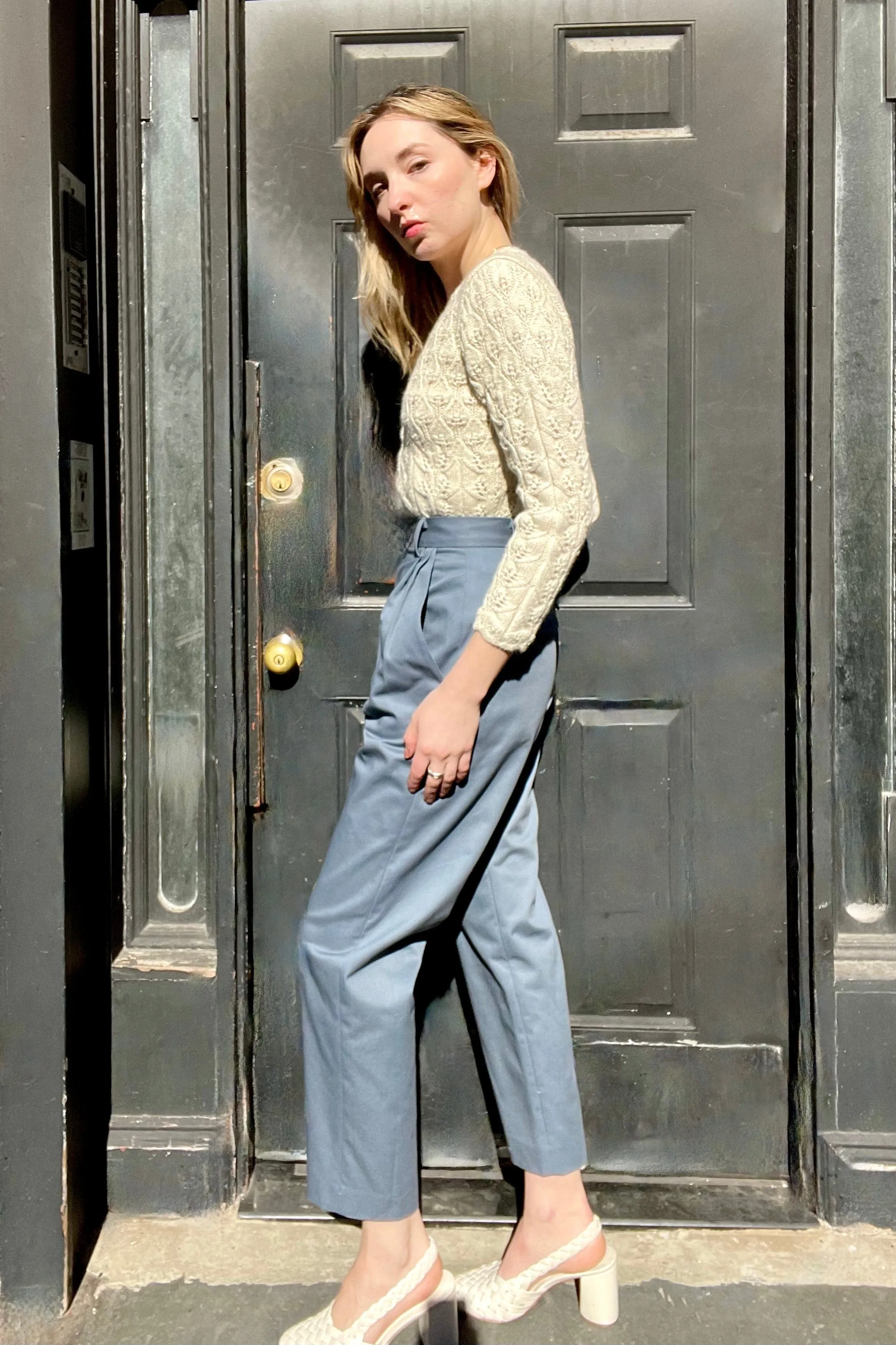 Sophia Pant in Cotton Twill