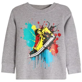 Splatter Sneaker Distressed Thermal