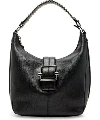 Steve Madden Sarah Bucket Bag with Buckle and Stud Strap