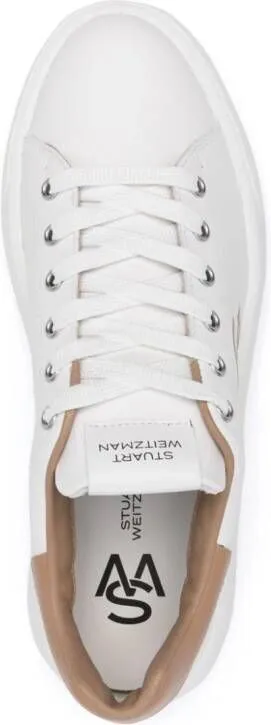 Stuart Weitzman SW Pro leather sneaker White