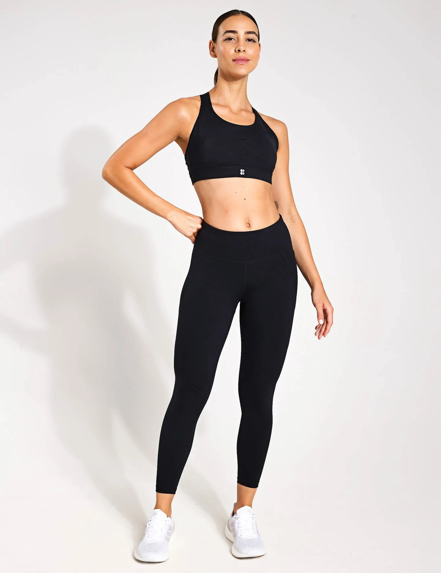 The 7/8 Power Leggings Set - Black