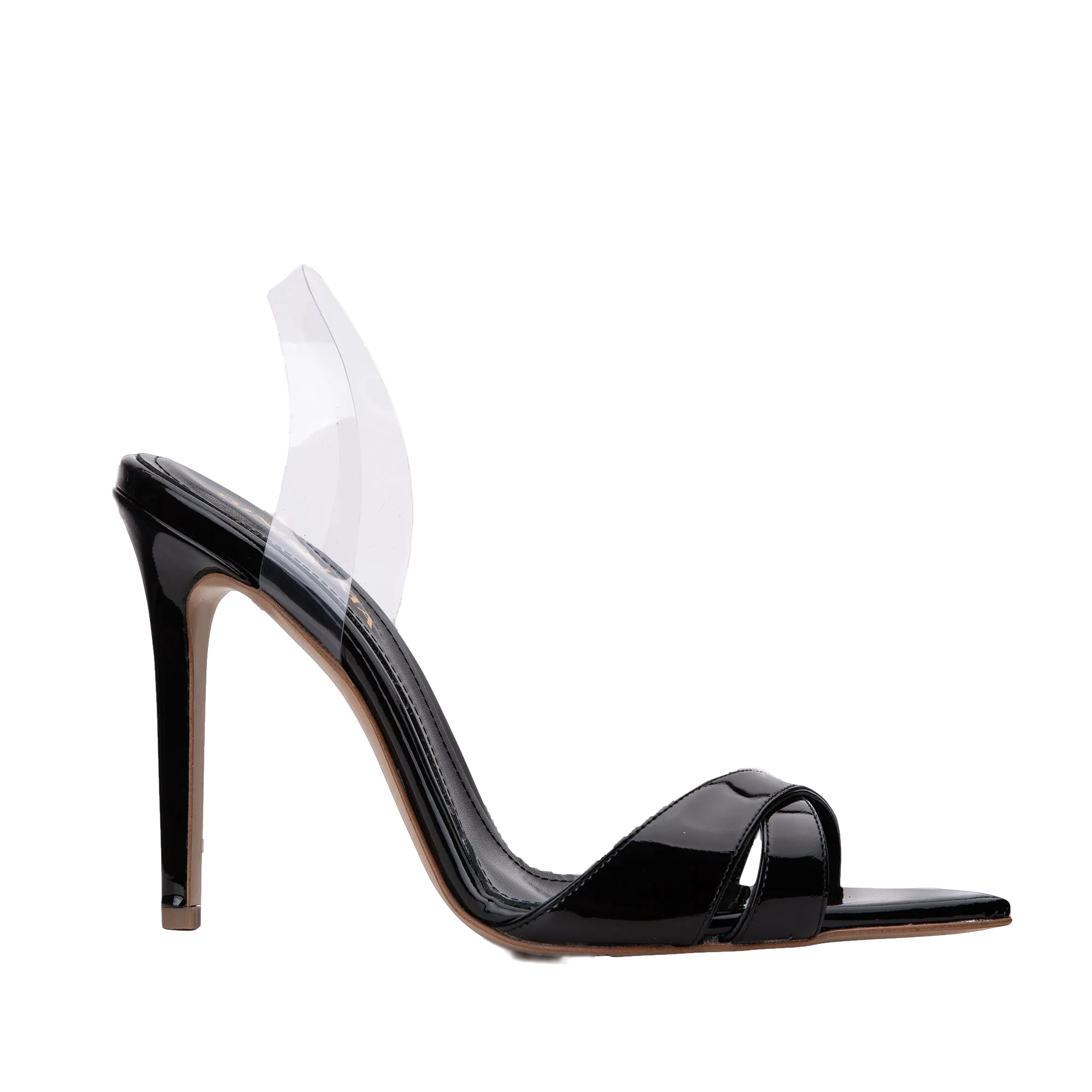 Thea Black Patent Leather Sandals