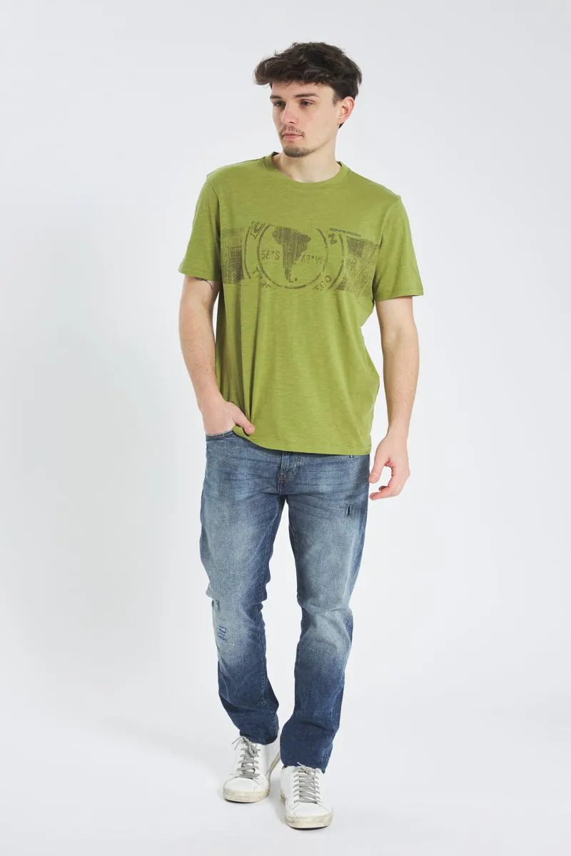 Tshirt Uomo Verde oliva