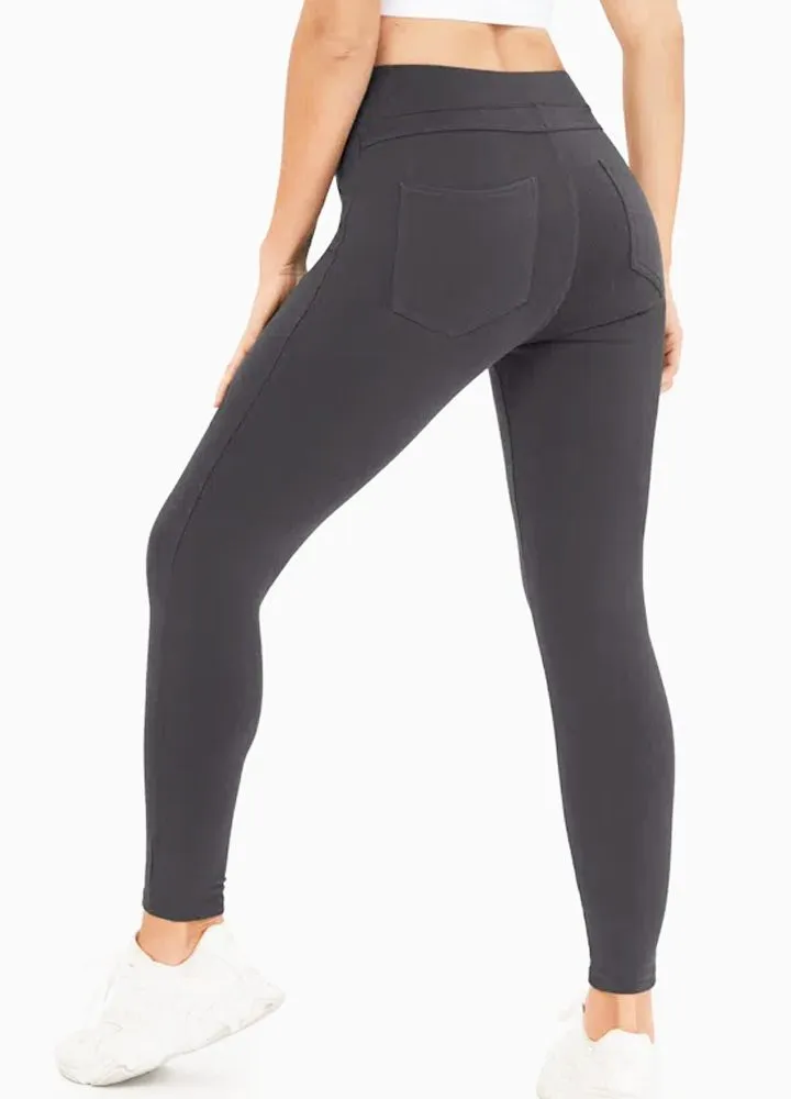 Ultra Soft Sculpting Denim Thermal Jeggings