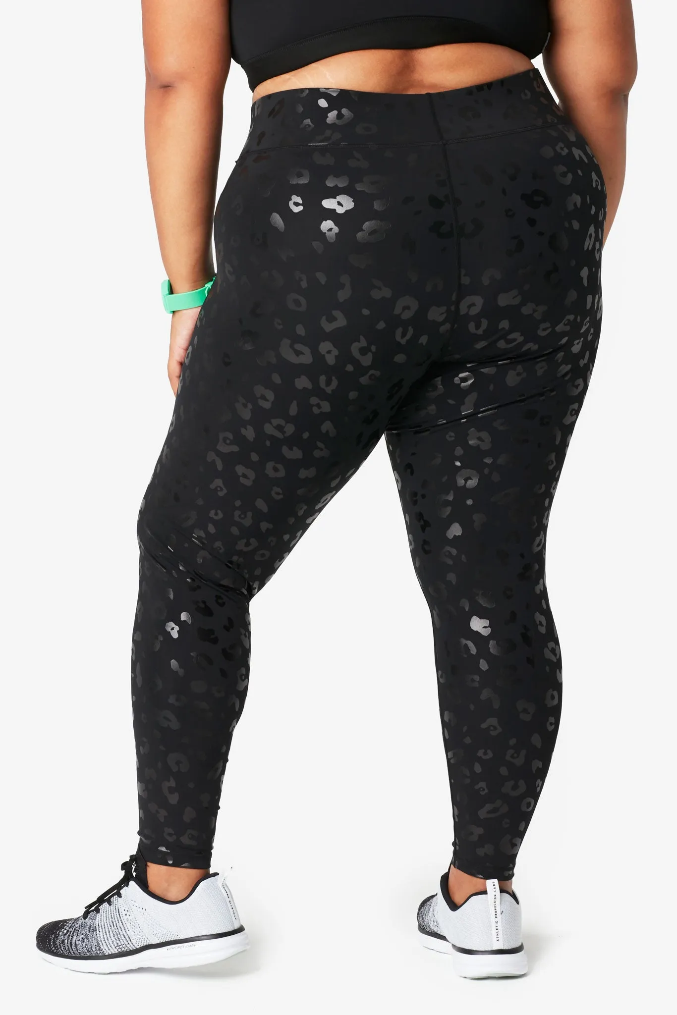 UpLift Leggings in Black Cheetah Foil