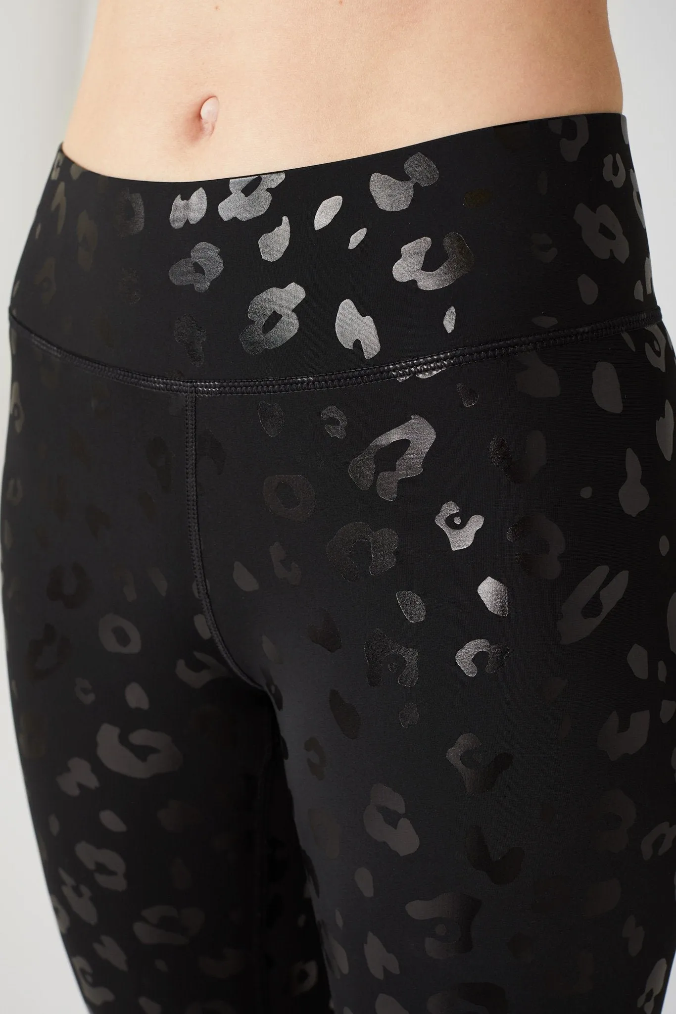 UpLift Leggings in Black Cheetah Foil