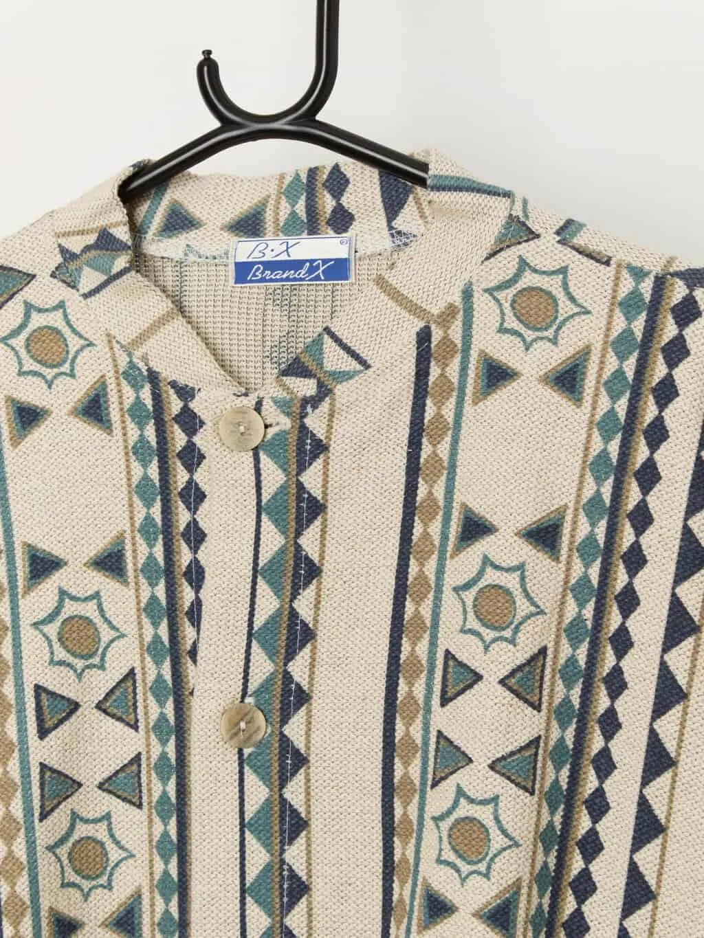 Vintage Aztec patterned overshirt / lightweight jacket – XL