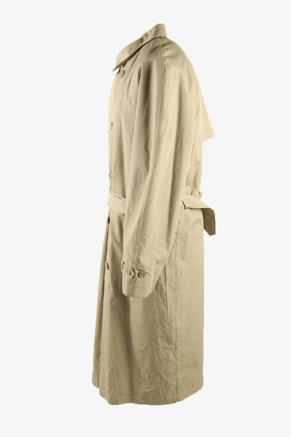 Vintage Trench Coat London Fog Lined With Belt Rain Coat Beige Size L - Pepper Tree London