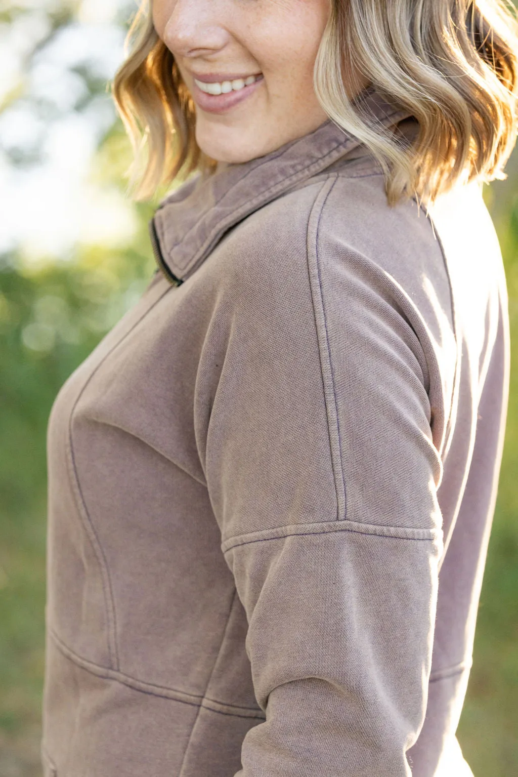 Vintage Wash FullZip - Mocha