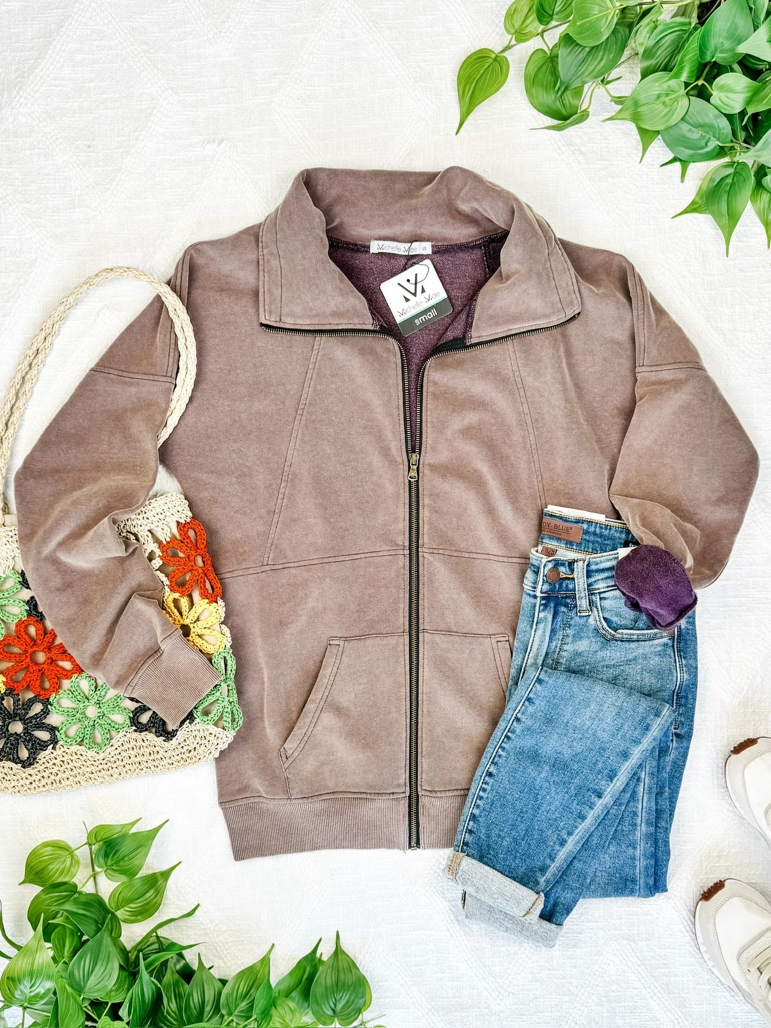 Vintage Wash FullZip - Mocha