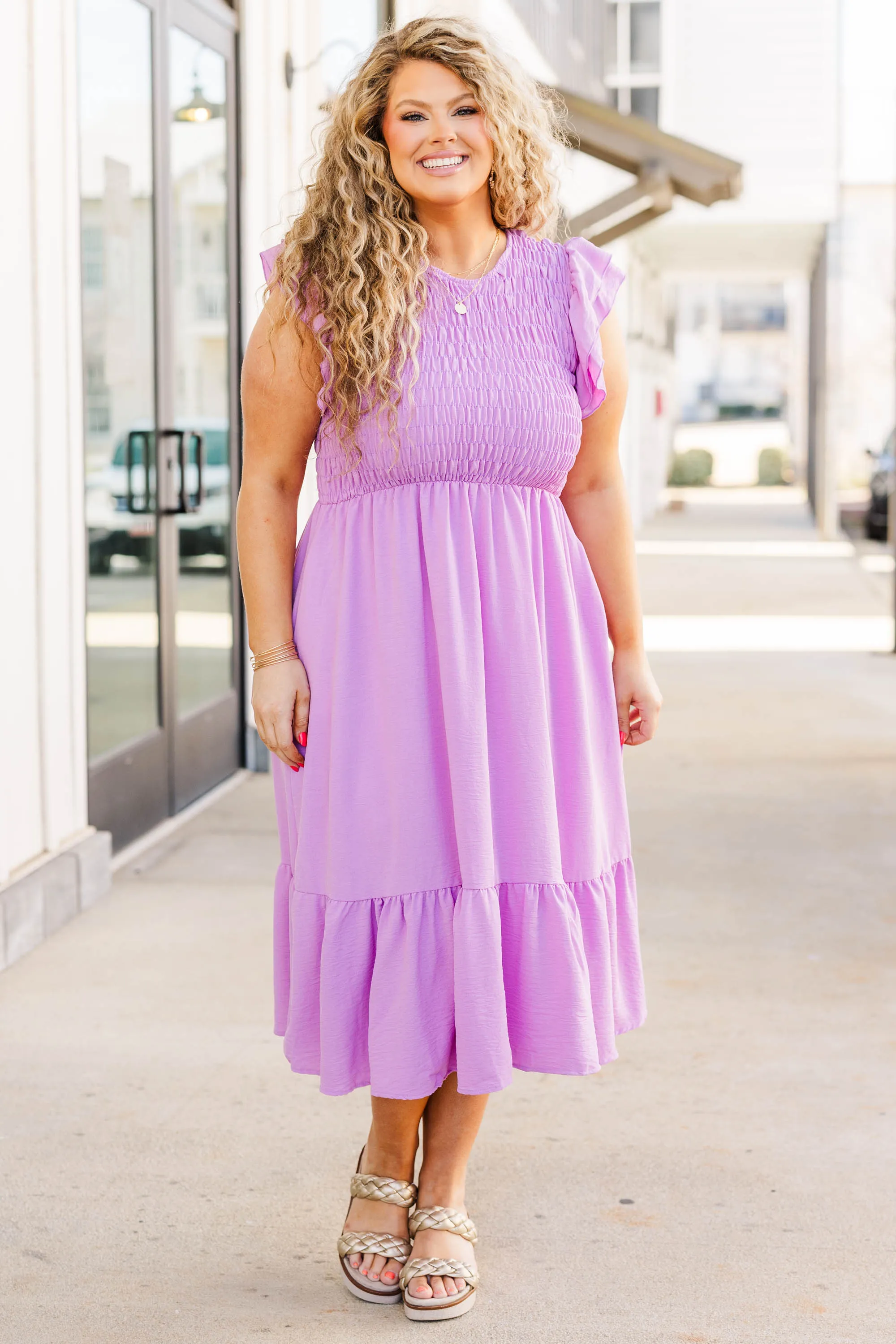 Wander All Over Dress, Lavender