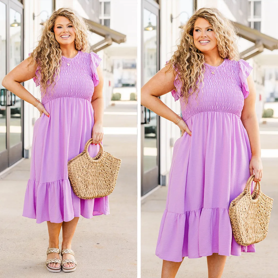 Wander All Over Dress, Lavender