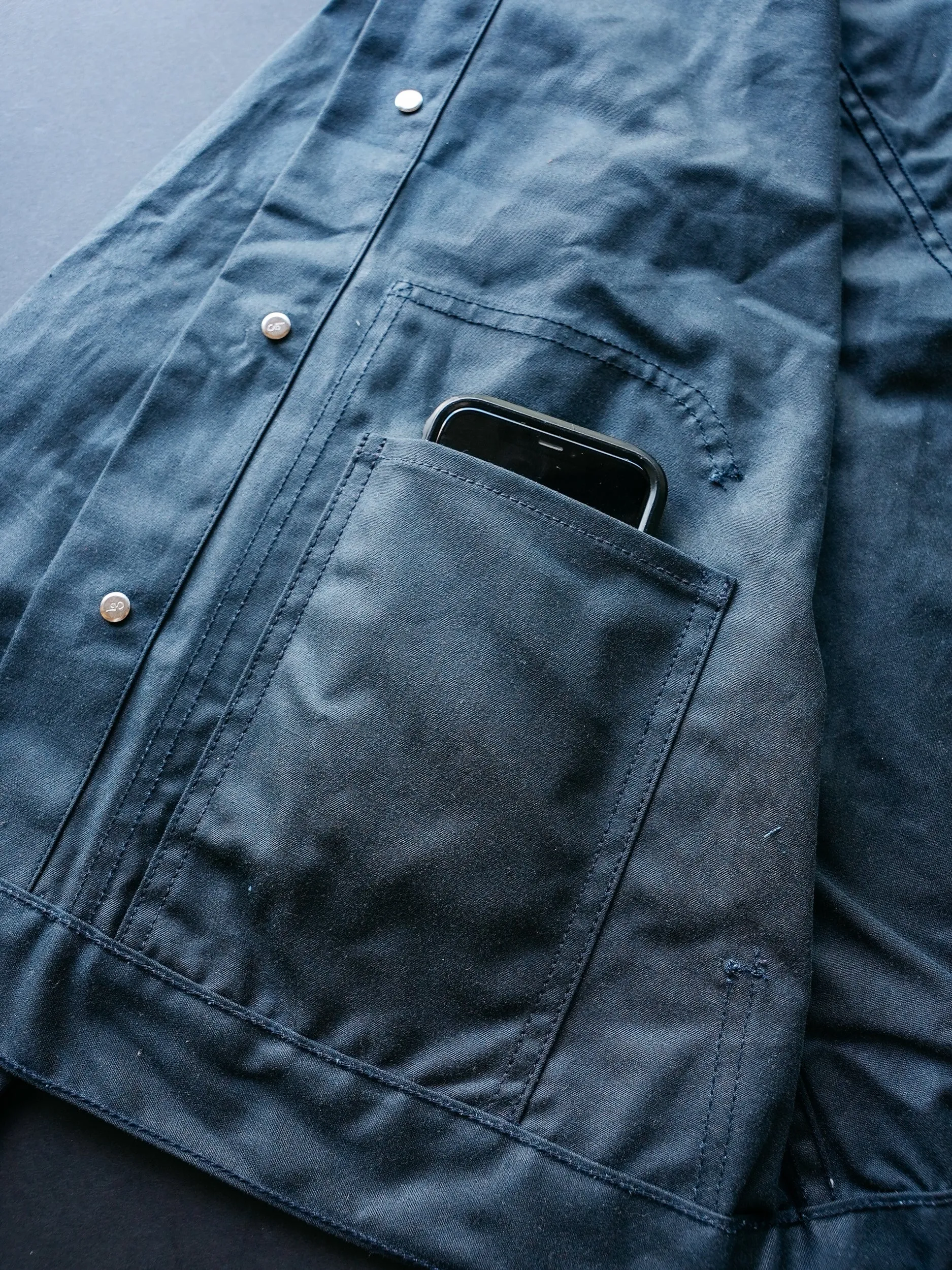 Wayman Jacket - Navy - Waxed Canvas