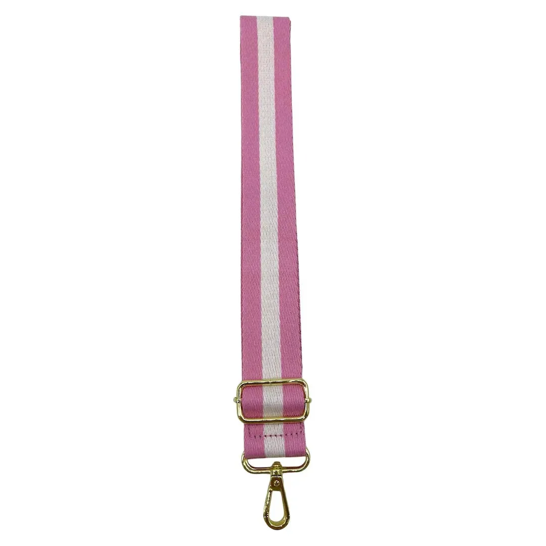 Webbing Bag Strap | Pink & White