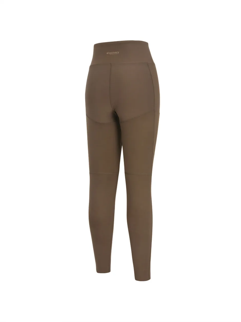 [WMS] Woven Hybrid Leggings D.Brown