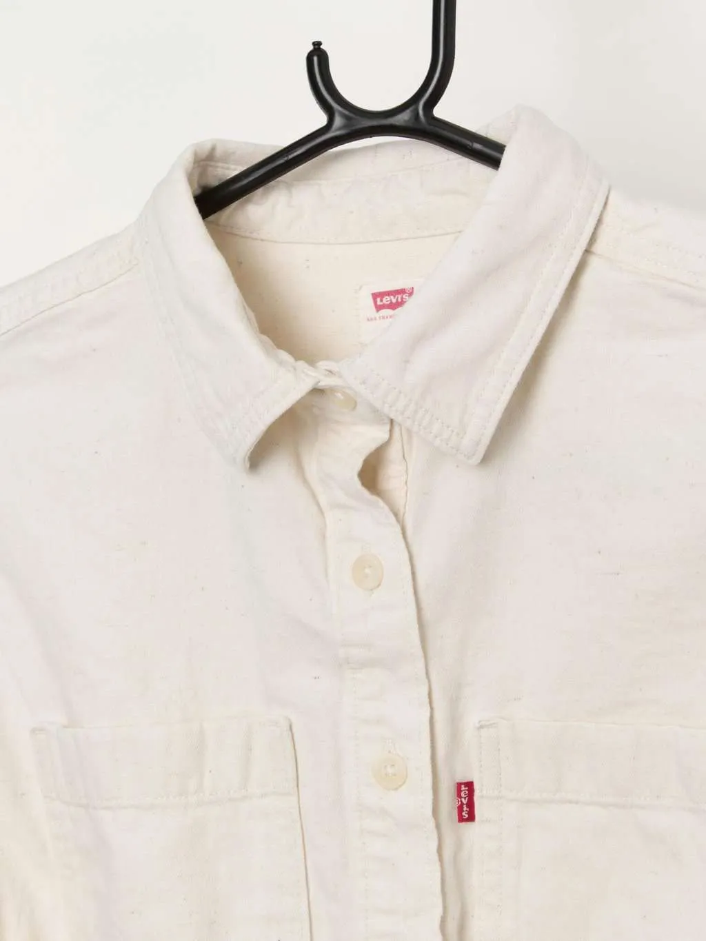 Women’s Levis cropped utility jacket in cream – Small