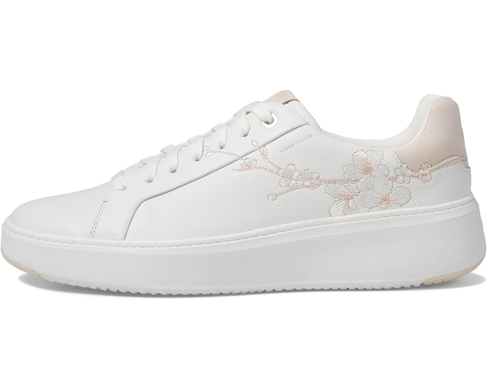 WOMEN'S COLE HAAN GRANDPR TOPSPIN SNEAKER | WHITE / CHERRY BLOSSOM