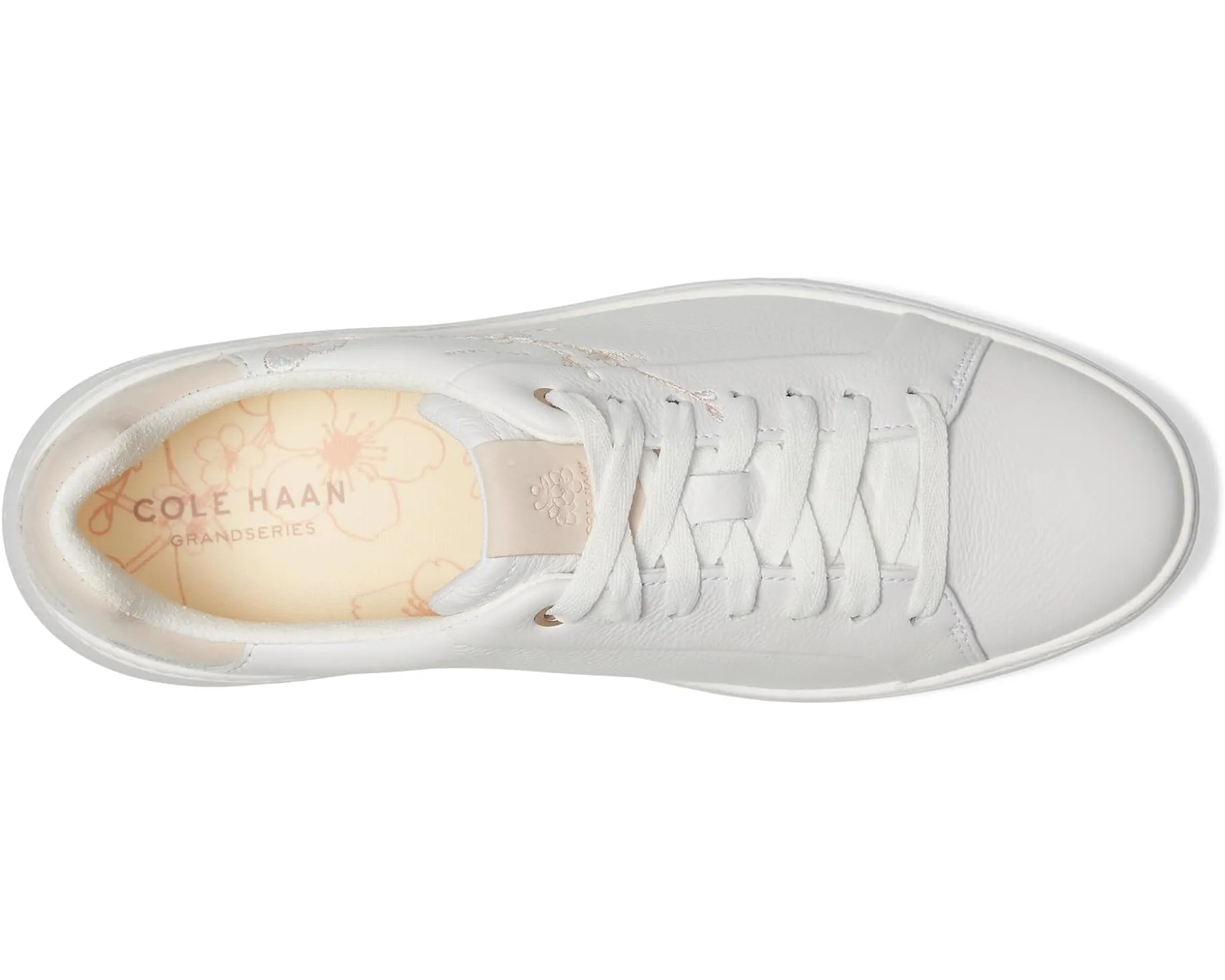 WOMEN'S COLE HAAN GRANDPR TOPSPIN SNEAKER | WHITE / CHERRY BLOSSOM