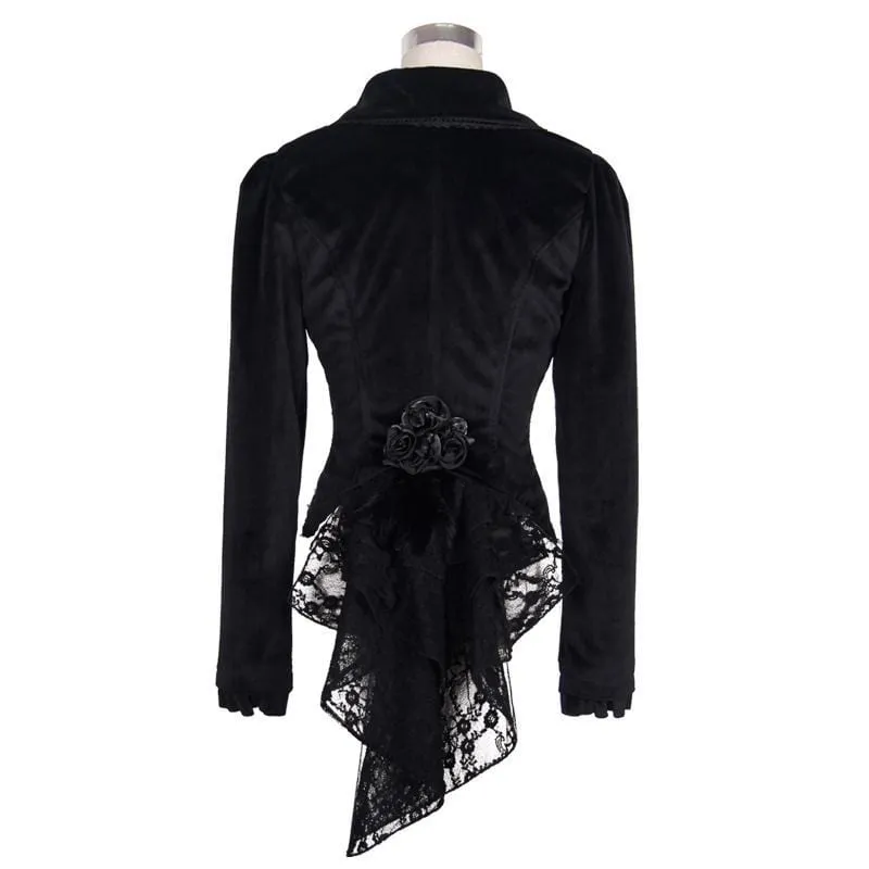 Women's Shawl Collar Short Vintage Jacket