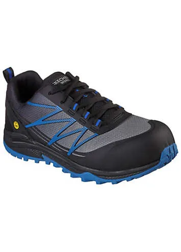 Work Mens Black Puxal Composite Saftey Toe Shoes by Skechers | Look Again