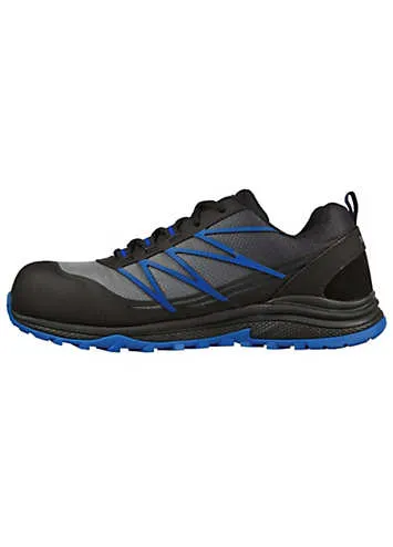 Work Mens Black Puxal Composite Saftey Toe Shoes by Skechers | Look Again